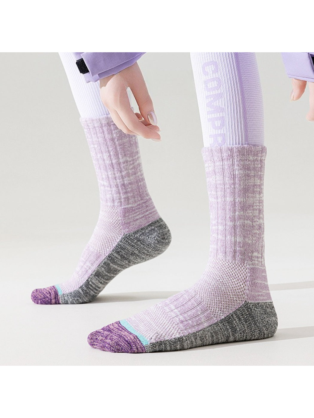 Rufia - Mixed Knit Crew Socks