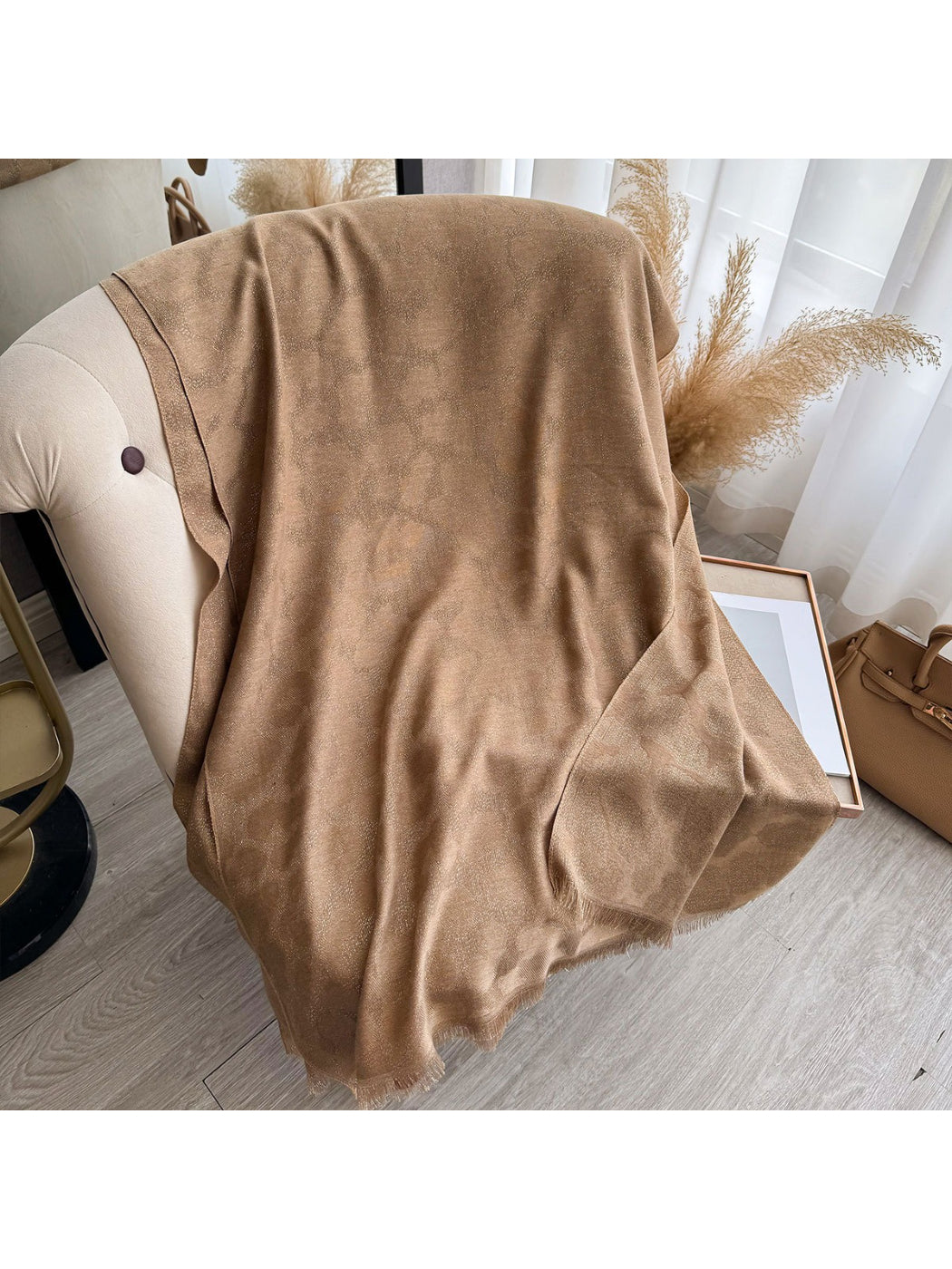 Scarvii - Soft Leopard Print Oversized Scarf