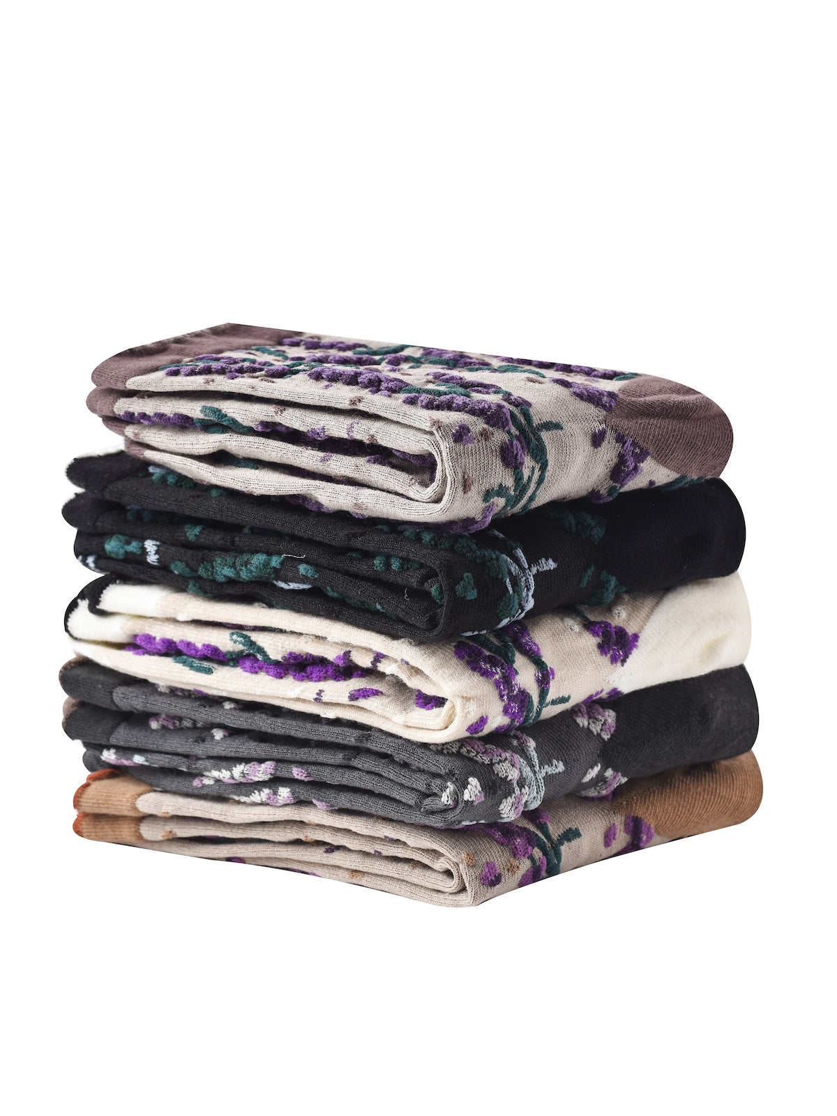 Rufia - Vintage Floral Relief Crew Socks
