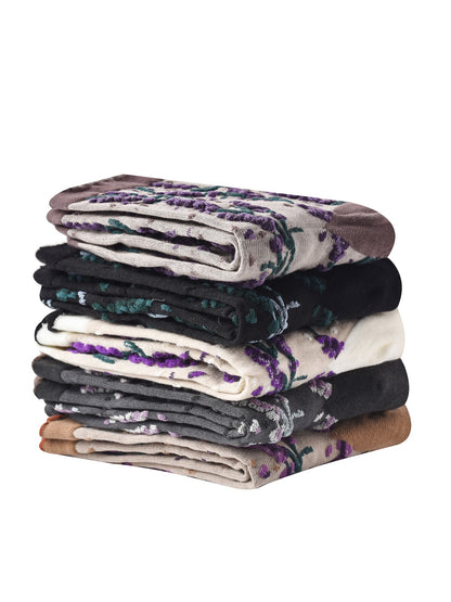 Rufia - Vintage Floral Relief Crew Socks