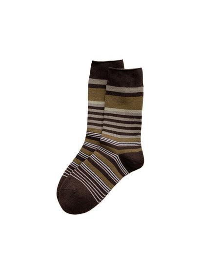 Rufia – Vintage Striped Mid-Calf Socks