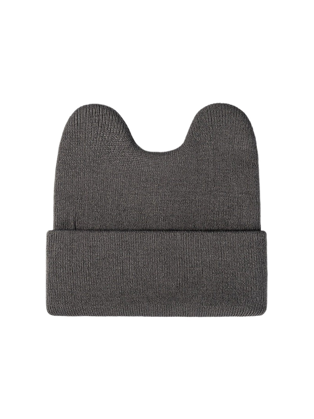 Haila - Rounded Ear Cuffed Knit Beanie