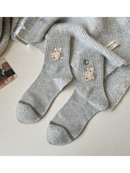 Rufia - Cozy Bear Motif Crew Socks product image 7