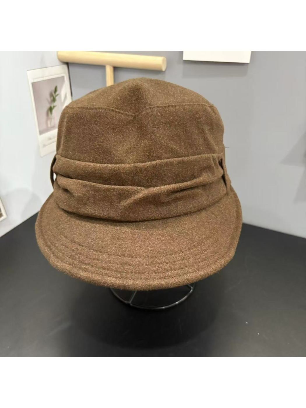 Haila - Pleated Brim Newsboy Cap