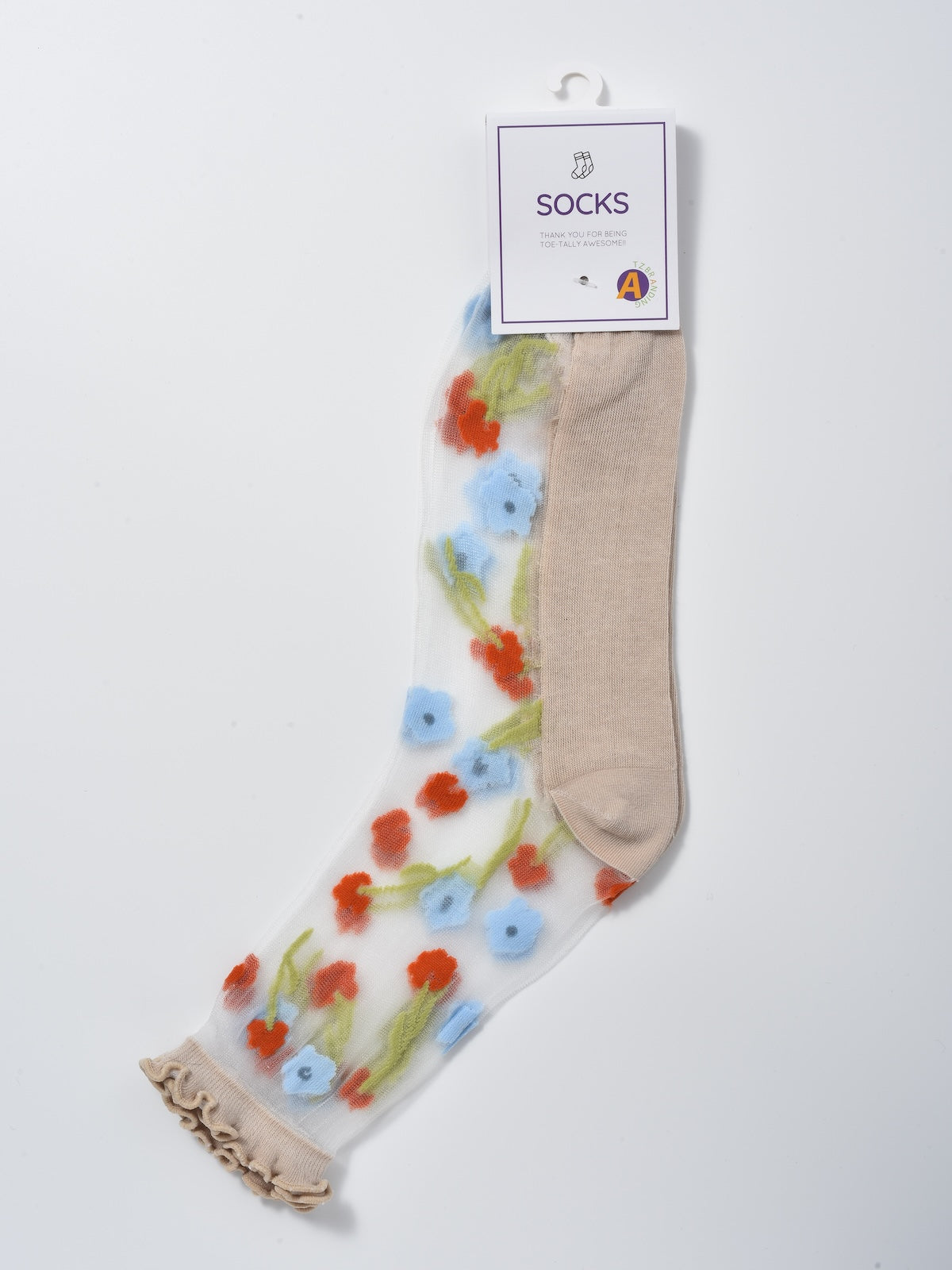 Rufia - Soft Sheer Floral Vine Crew Socks product image 6