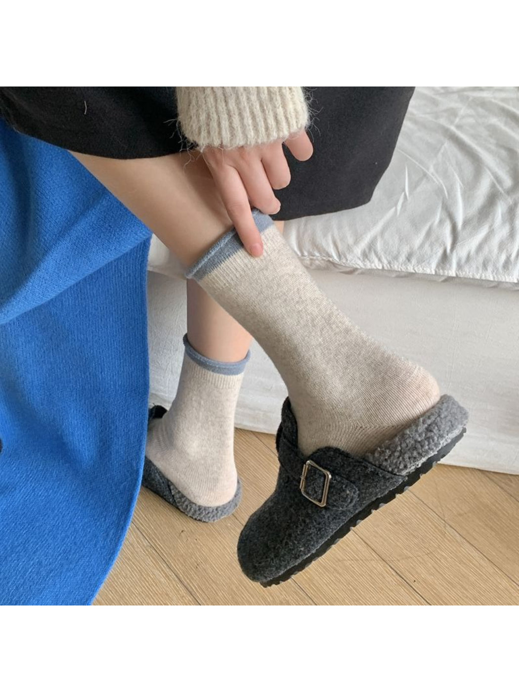 Rufia - Soft Roll-Edge Crew Socks