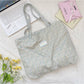 Cosbai - Ditsy Floral Pattern Slouchy Style Tote Bag