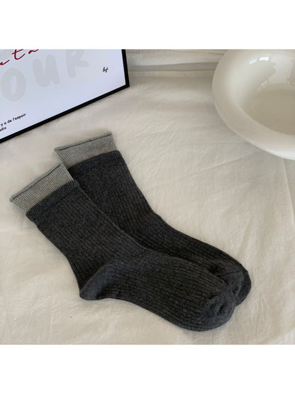 Rufia Contrast Cuff Ribbed Crew Socks product image 6