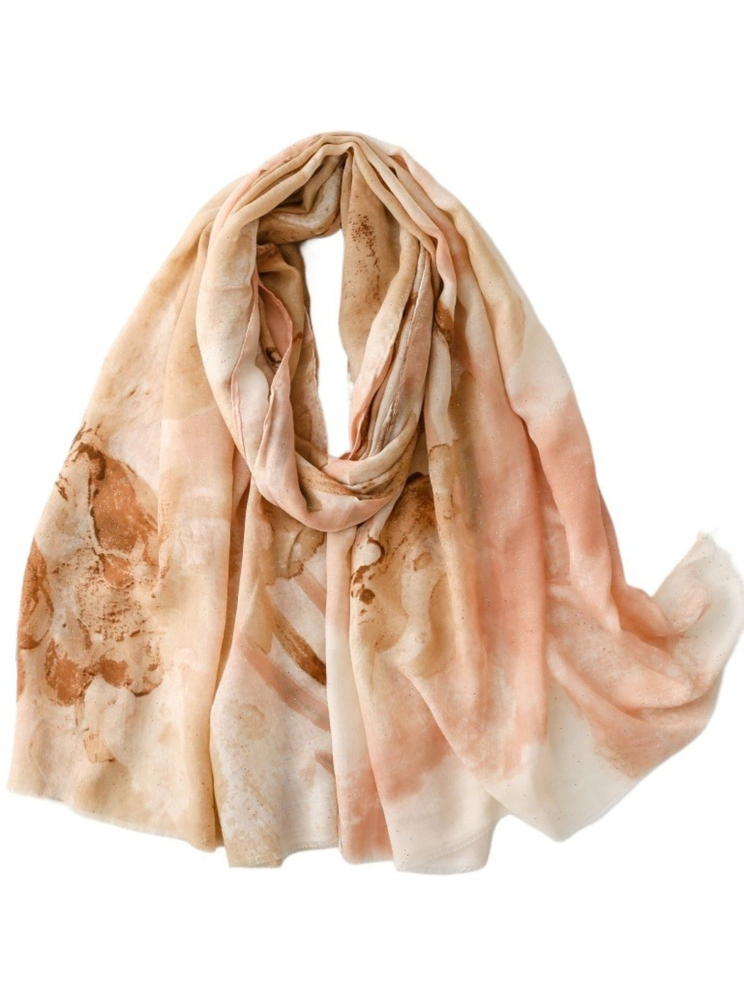 Scarvii - Gradient Style Scarf with Iris Print