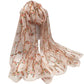 Scarvii - Vines Flower Print Scarf - Cool & Soft