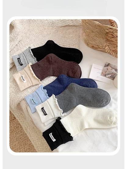 Rufia - Soft Cuff Detail Crew Socks