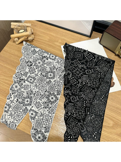Scarvii - Mixed Motif Printed Triangle Bandana