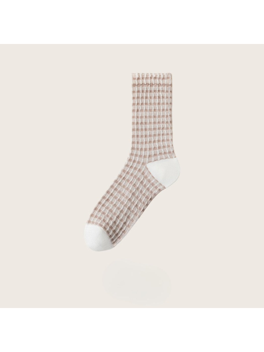 Rufia - Soft Checkered Waffle Crew Socks product image 6