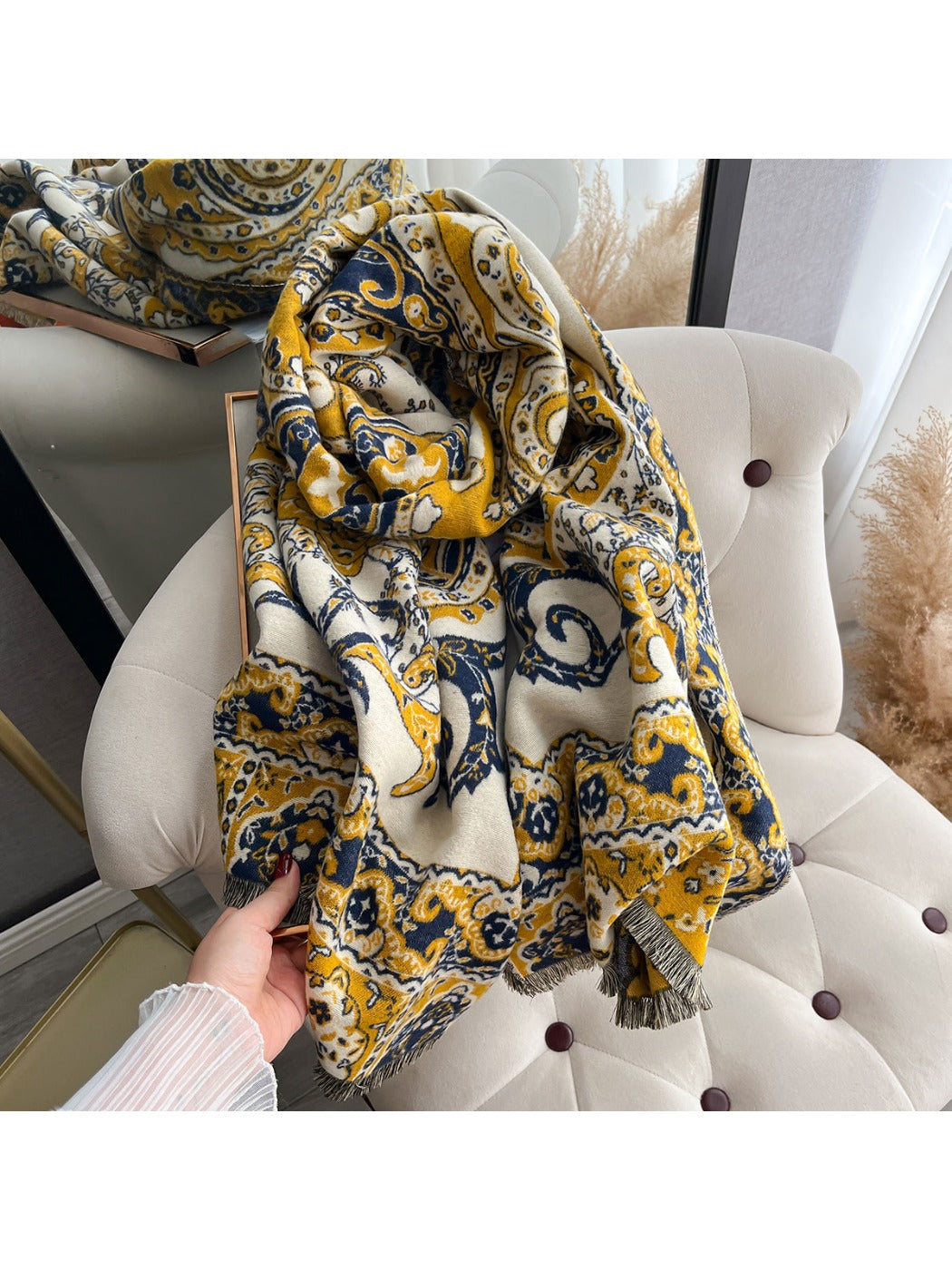 Scarvii - Reversible Paisley Print Scarf & Wrap