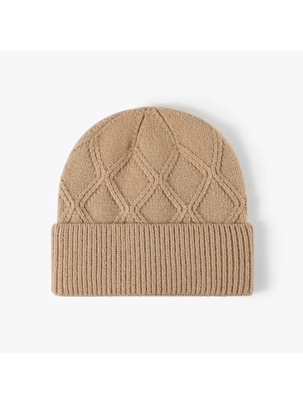 Haila - Diamond Textured Knit Beanie