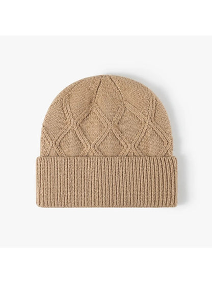 Haila - Diamond Textured Knit Beanie