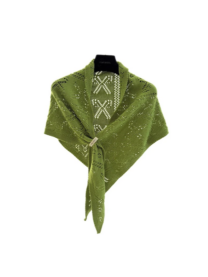 Scarvii - Textured Crochet Triangle Wrap