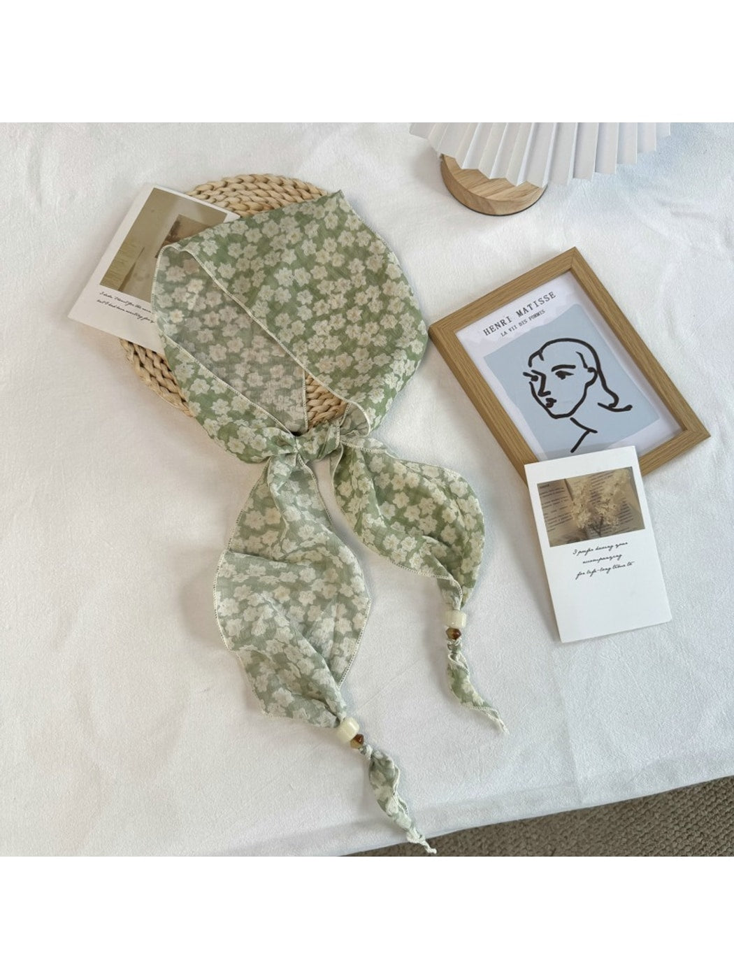 Scarvii - Pastoral Floral Print Elegant Scarf