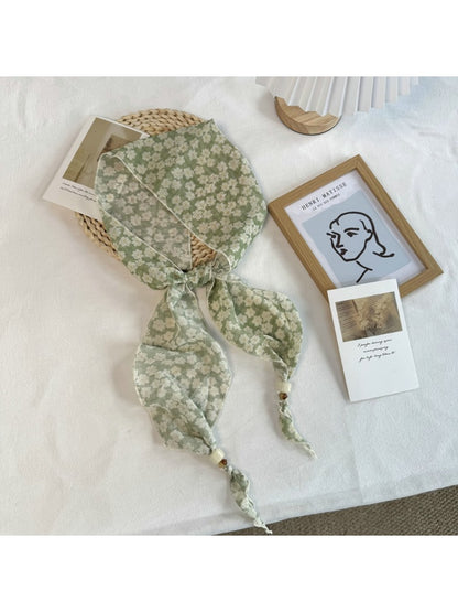 Scarvii - Pastoral Floral Print Elegant Scarf