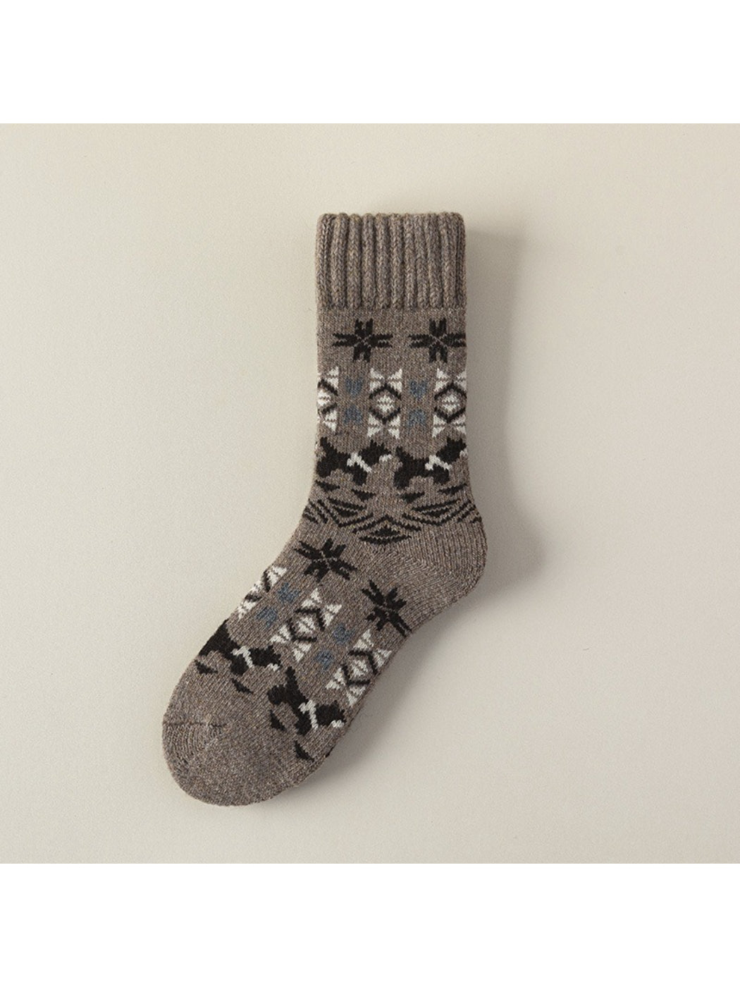 Rufia - Nordic Pattern Winter Crew Socks