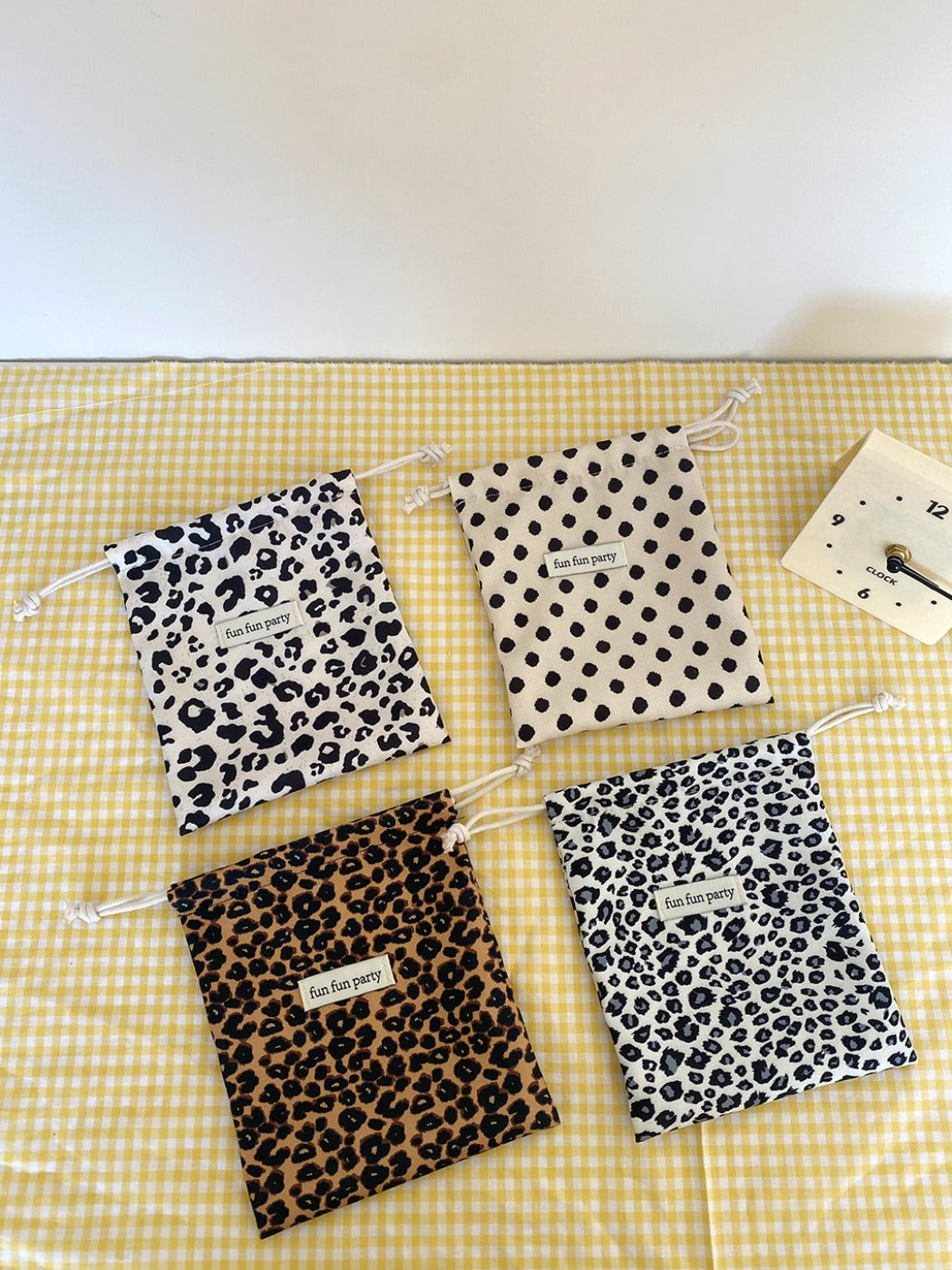 Cosbai - Corduroy Drawstring Pouch & Storage Bag