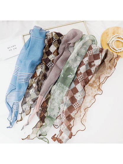 Scarvii - Fashion Print Diamond Shaped Scarf
