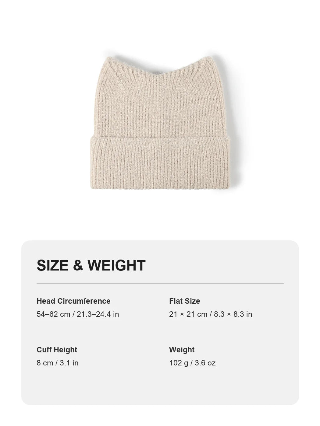 Haila - Peaked Crown Cuffed Knit Beanie