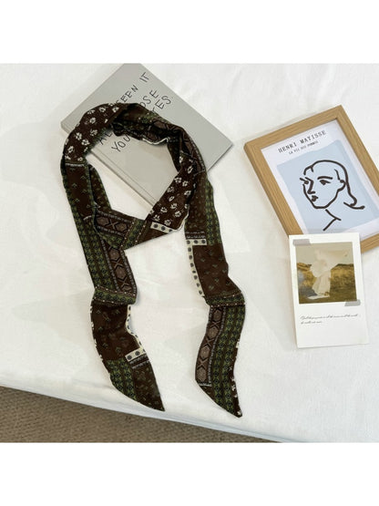 Scarvii - Boho Print Skinny Scarf