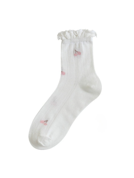 Rufia - Loose Fit Floral Crew Socks product image 2