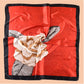 Scarvii - Square Scarf with Elegant Camellia Print