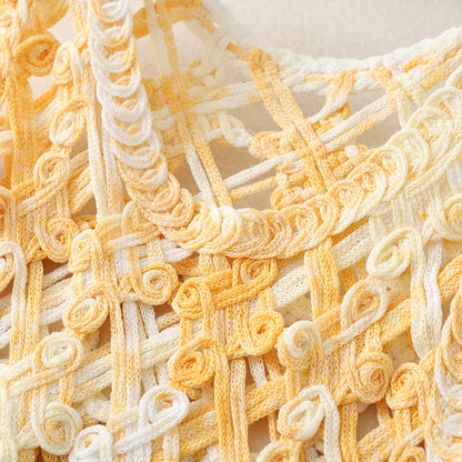 Crosa - Sweet Crochet Hollow Knit Tank Top
