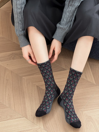 Rufia - Retro Tapestry Crew Socks