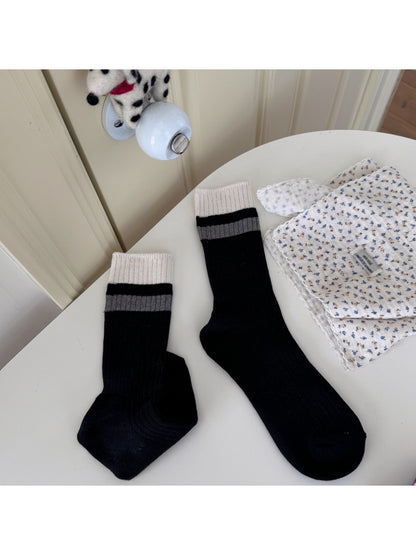 Rufia - Casual Rib Knit Stripe Socks product image 7