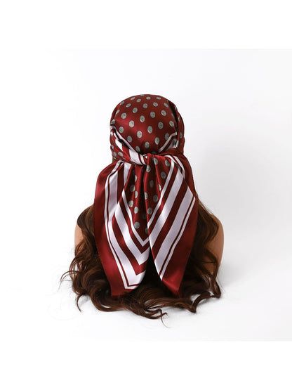 Scarvii - Elegant Polka Dot Neck Scarf