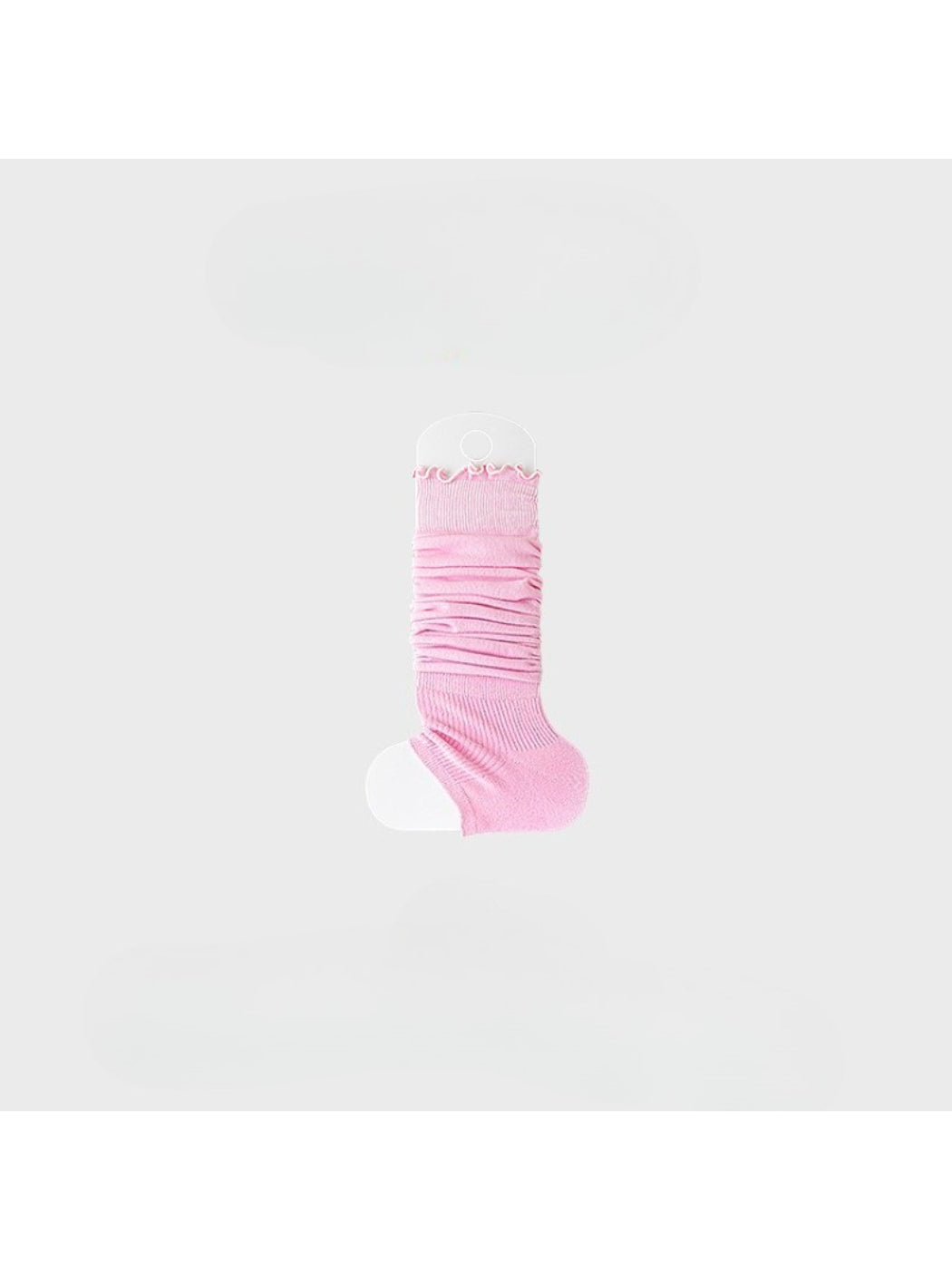 Rufia - Soft Ribbed Ruffle Trim Slouchy Leg Warmers