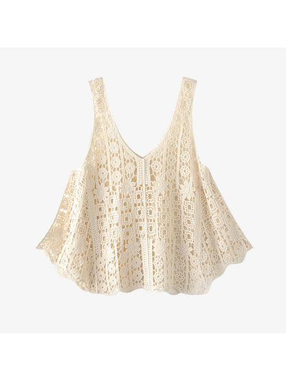 Crosa - Cute Loose V-Neck Sleeveless Knit Vest