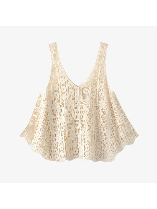 Crosa - Cute Loose V-Neck Sleeveless Knit Vest