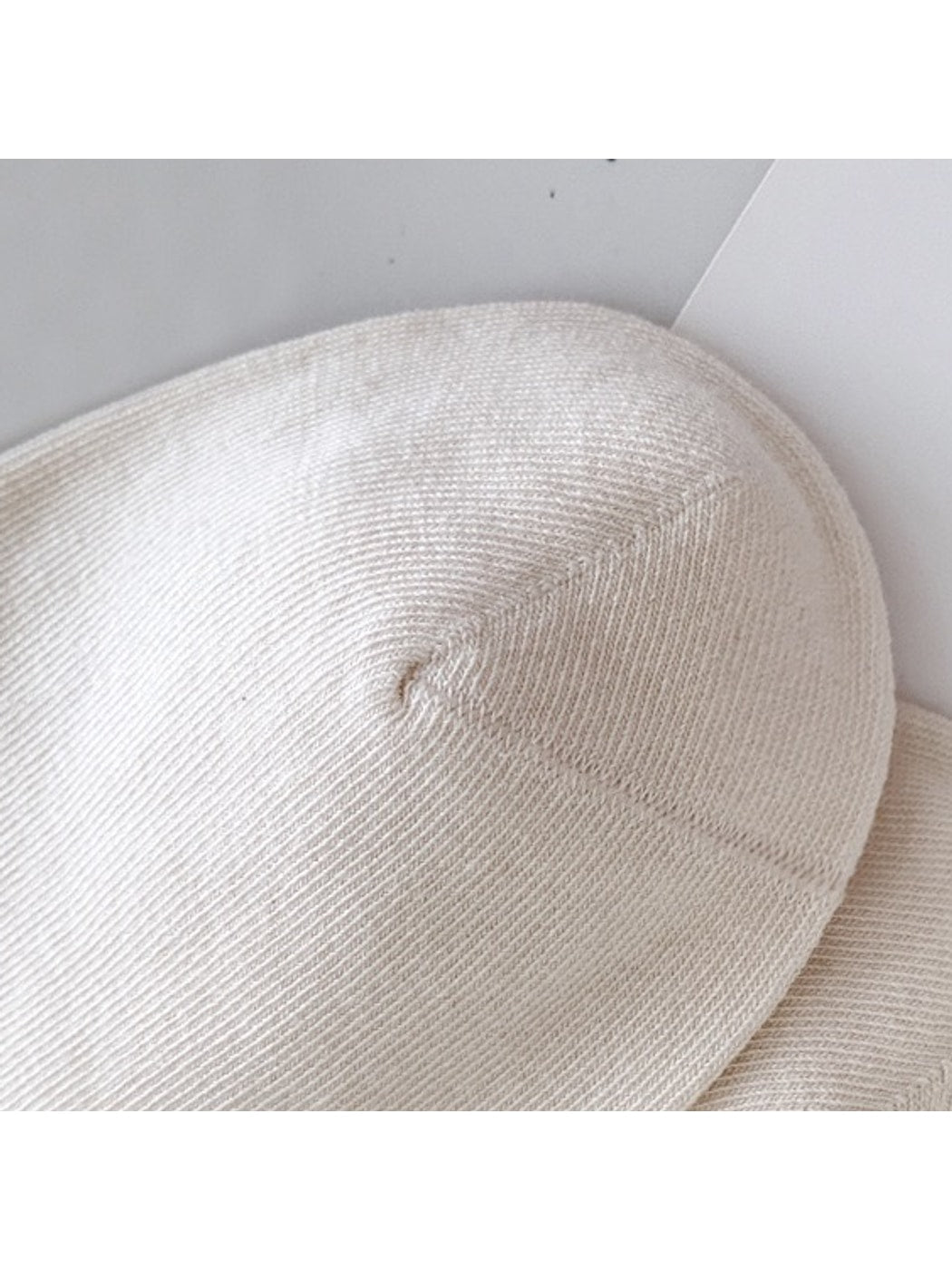 Rufia - Contrast Cuff Button Detail Women's Crew Socks