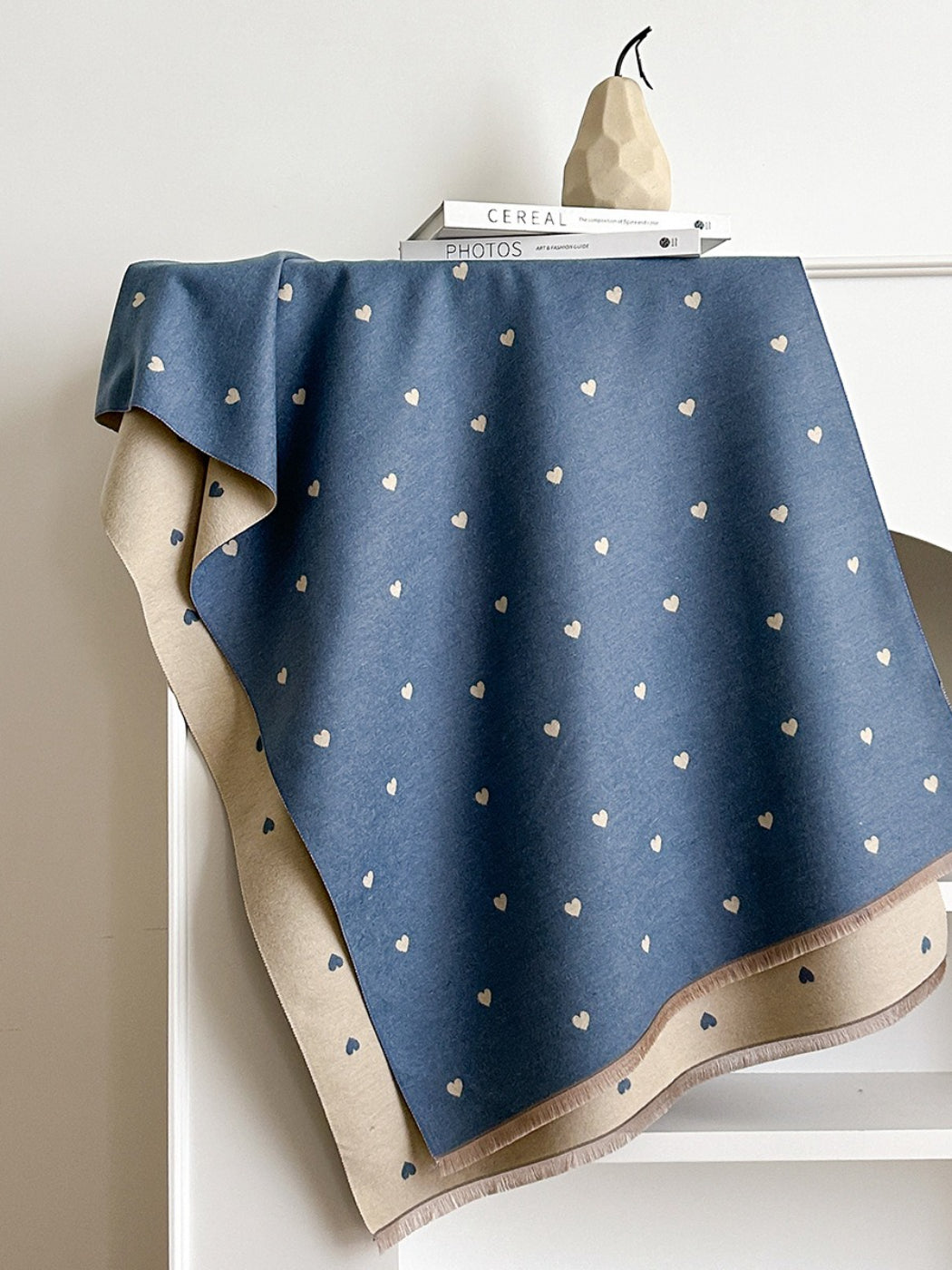 Scarvii – Reversible Heart Print Scarf & Wrap