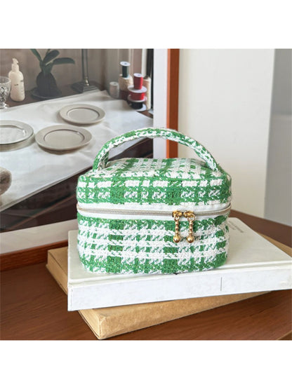 Cosbai Textured Plaid Makeup Bag product image