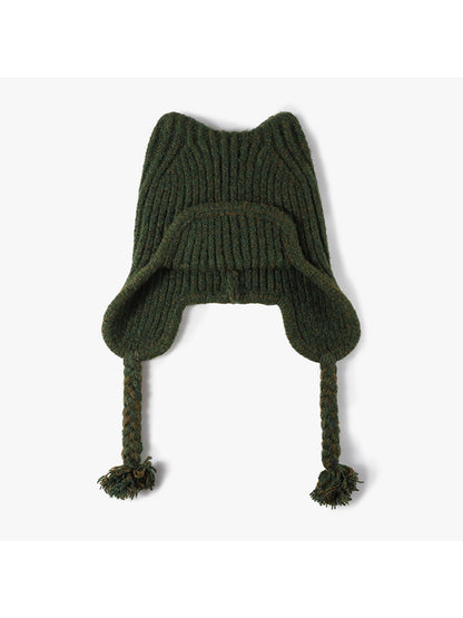 Haila - Foldable Ear Cover Knit Beanie