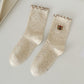 Rufia - Embroidered Animal Crew Socks