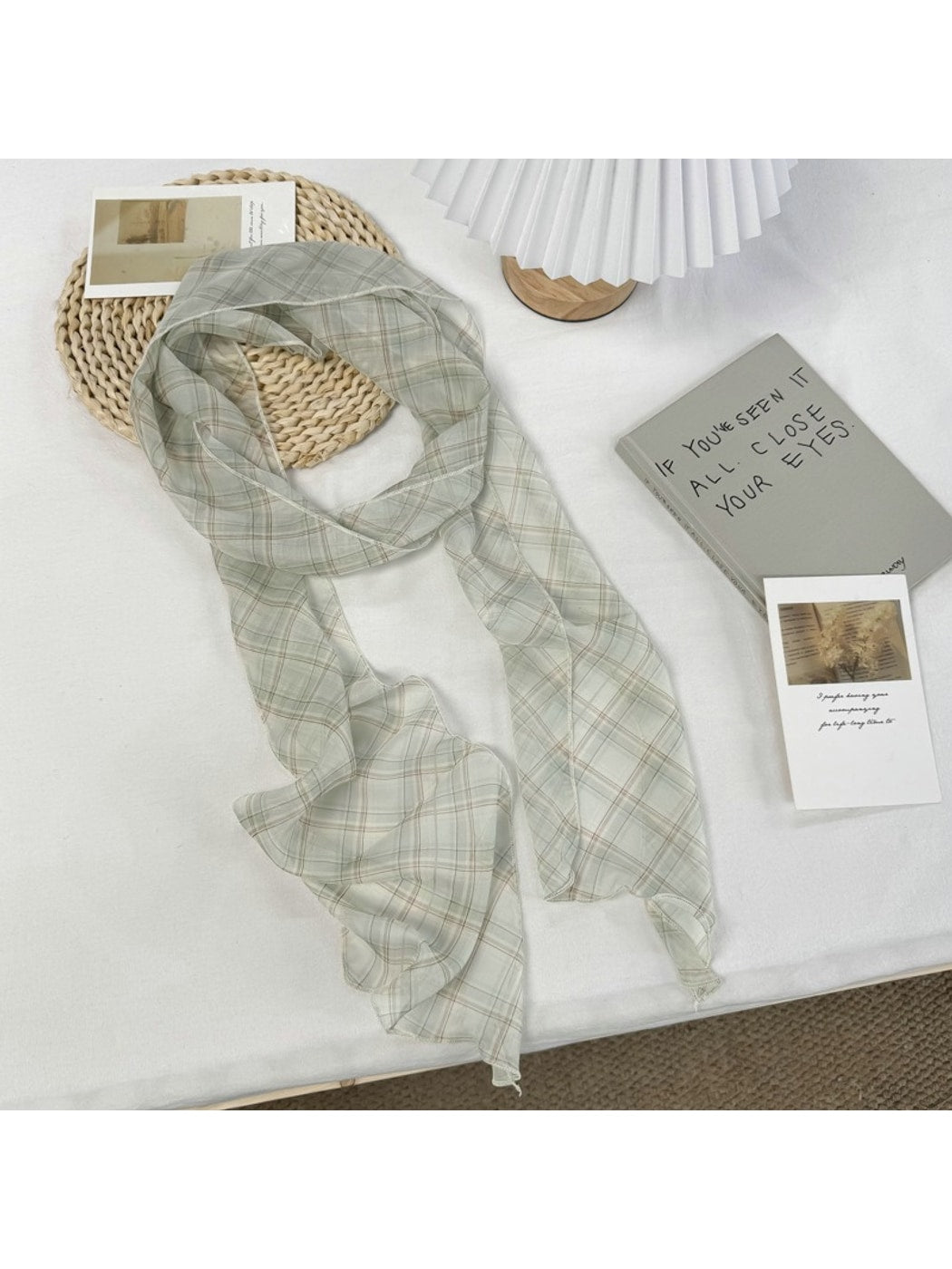 Scarvii - Simple Checked Decorative Scarf