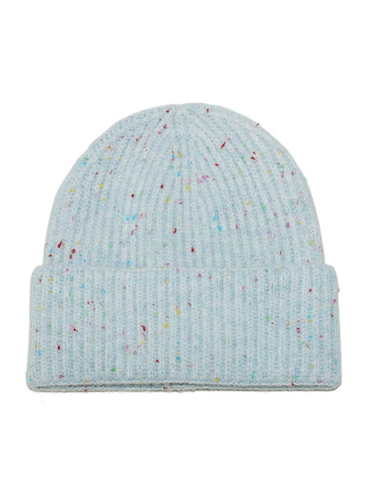 Haila Speckled Ribbed Knit Beanie