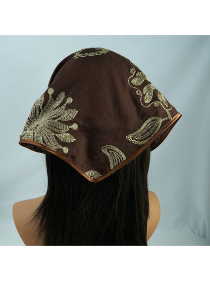 Scarvii Retro Flower Embroidered Bandana Scarf product image