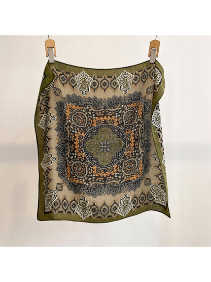 Scarvii Retro Geometric Print Fashion Square Scarf product image