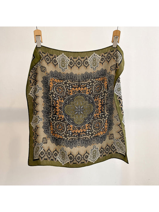 Scarvii Retro Geometric Print Fashion Square Scarf product image