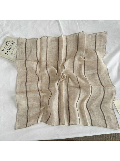 Scarvii - Sheer Stripe Square Scarf