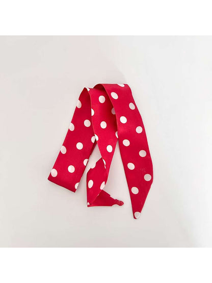 Scarvii Playful Polka Dot Skinny Scarf