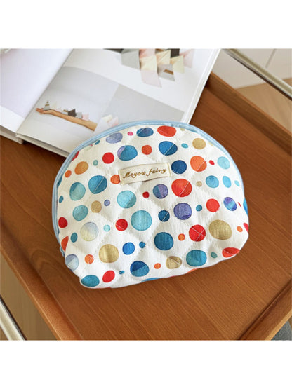 Cosbai Colorful Polka Dot Zip Bag product image